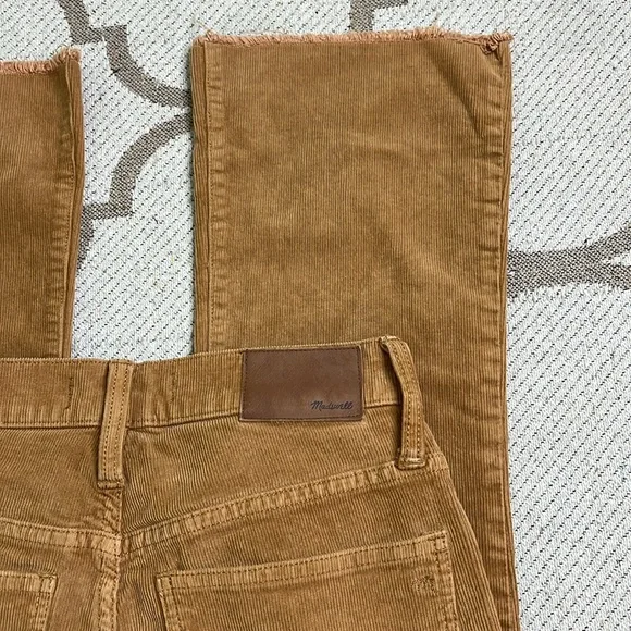 Madewell Cali Demi Boot Tan Corduroy Button-Fly Pants, size 25 - Picture 14 of 17